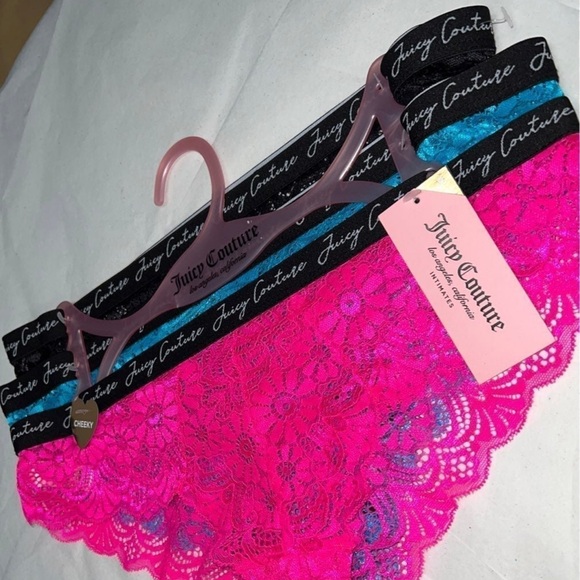 3pcs Juicy Couture Lace Cheeky Panty - Picture 3 of 9